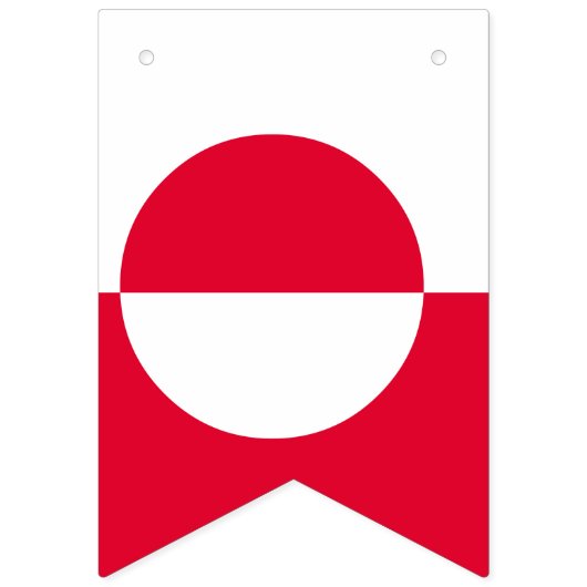 Grönland-Flagge Wimpelkette (Zweite Fahne)
