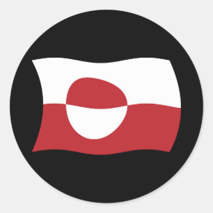 Grönland Flaggen Aufkleber