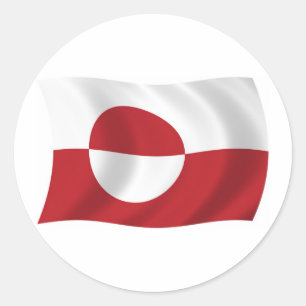 Grönland Flaggen Aufkleber
