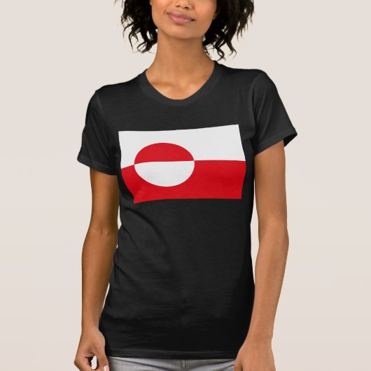 Grönland-Flaggen-T - Shirt (Vorderseite)