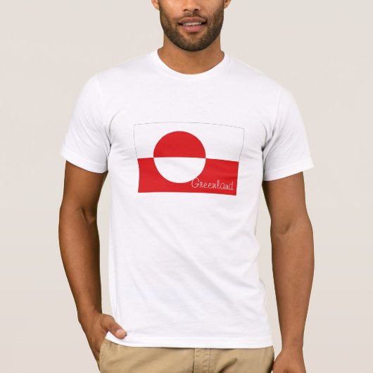 Grönland-Flaggenandenkent-shirt T-Shirt (Vorderseite)
