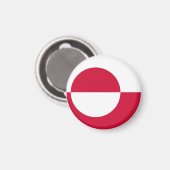Grönland-Flaggenmagnet Magnet (Vorderseite/Rückseite)