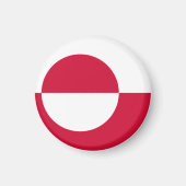 Grönland-Flaggenmagnet Magnet (Vorne)