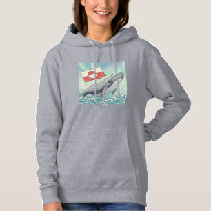 Grönland Frei wie ein Wal Hoodie