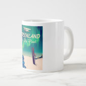 Grönland 'Go by Flugzeug'! Jumbo-Tasse (Vorderseite Rechts)
