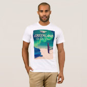 Grönland 'Go by Flugzeug'! T-Shirt (Vorne ganz)