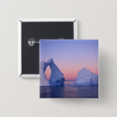 Grönland, Iceberg bei Sonnenuntergang. Button (Vorne & Hinten)