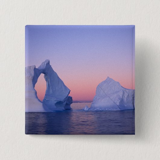 Grönland, Iceberg bei Sonnenuntergang. Button (Vorderseite)
