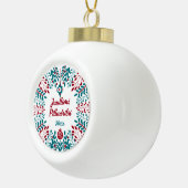 Grönland, Juullimi Pilluaritsi Frohe Weihnachten Keramik Kugel-Ornament (Rechts)