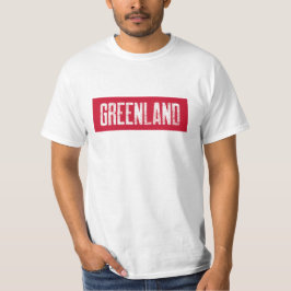 Grönland Kalaallit Nunaat Rote Typografie T-Shirt