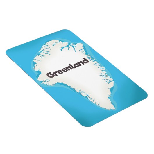 Grönland-Karte Magnet (Rechte Seite)