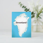 Grönland-Karte Postkarte (Stehend Vorderseite)