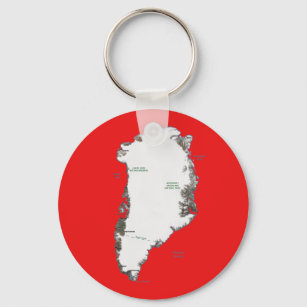 Grönland-Karte-Schlüsselanhänger Schlüsselanhänger