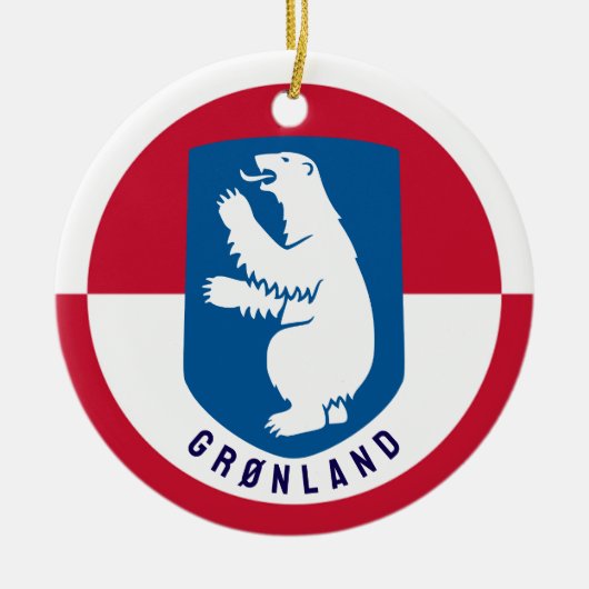 Grønland Keramik Ornament (Vorne)