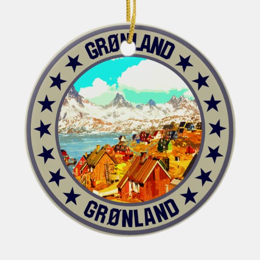 Grönland Keramik Ornament (Vorne)