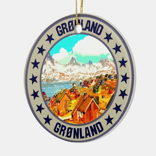 Grönland Keramik Ornament (Links)