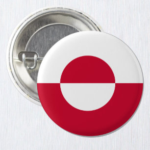 Grönland-Knopf, patriotische grönländische Flagge Button