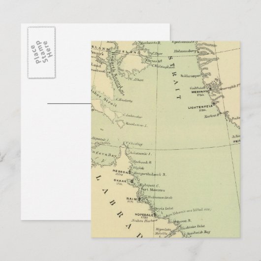 Grönland, Labrador Postkarte (Vorne/Hinten)