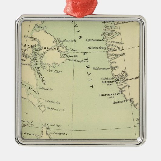Grönland, Labrador Silbernes Ornament (Vorne)