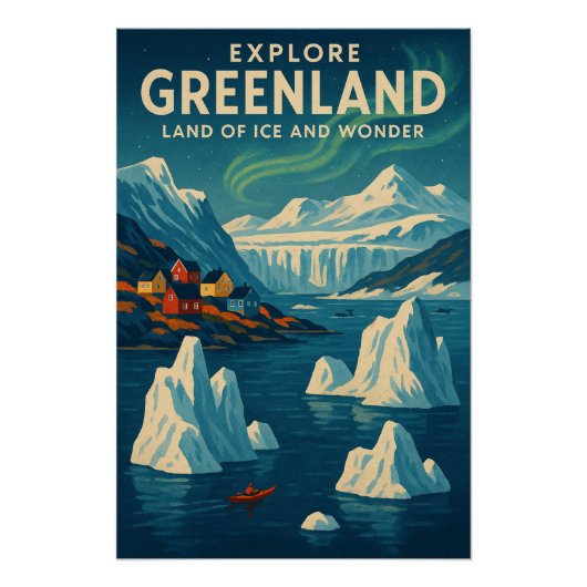 GRÖNLAND — Land des Eises und der Wunder Poster (Vorderseite)