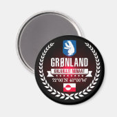 Grönland Magnet (Vorderseite/Rückseite)