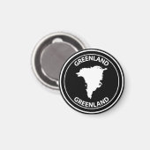 Grönland Magnet (Vorderseite/Rückseite)