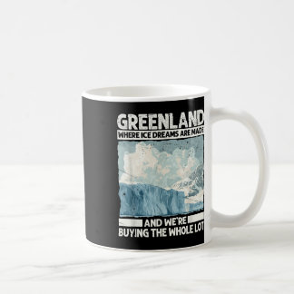 Grönland mit Eisträumen für lustige Trump-Satire Kaffeetasse