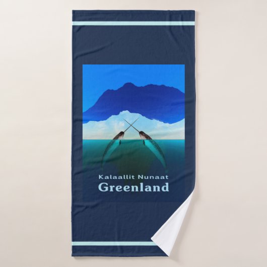 Grönland - Narwhal Badehandtuch (Badehandtuch)