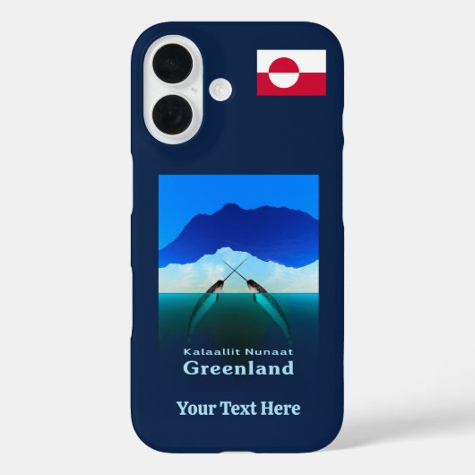 Grönland - Narwhal Case-Mate iPhone Hülle (Rückseite)