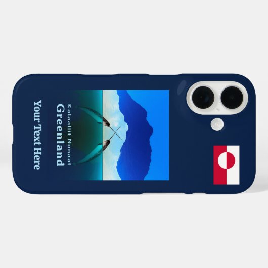 Grönland - Narwhal Case-Mate iPhone Hülle (Rückseite (Horizontal))
