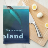 Grönland - Narwhal Handtuch (Viertel Falte)