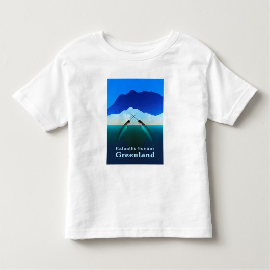 Grönland - Narwhal Kleinkind T-shirt (Vorderseite)