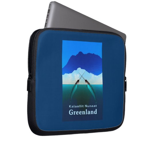 Grönland - Narwhal Laptopschutzhülle (Vorne Rechts)