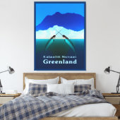 Grönland - Narwhal Leinwanddruck (Insitu (Schlafzimmer))