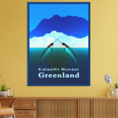 Grönland - Narwhal Leinwanddruck (Insitu (Wohnzimmer))