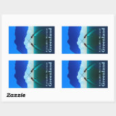 Grönland - Narwhal Rechteckiger Aufkleber (Blatt)