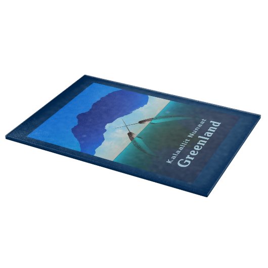 Grönland - Narwhal Schneidebrett (Ecke)