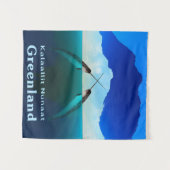 Grönland - Narwhal Wandteppich (Vorderseite (Horizontal))