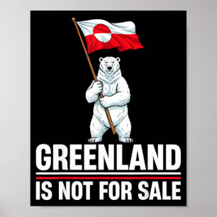 Grönland Nicht Für Grönland-Flagge Tragen Grönländ Poster
