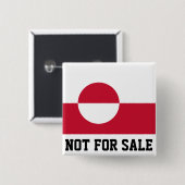 Grönland nicht zum Verkauf Button (Vorne & Hinten)