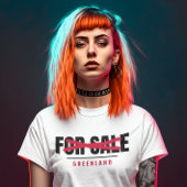 Grönland nicht zum Verkauf von Graffiti-Typografie T-Shirt