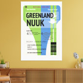 Grönland-Nuuk Leinwanddruck (Insitu (Wohnzimmer))