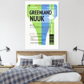 Grönland-Nuuk Leinwanddruck (Insitu (Schlafzimmer))