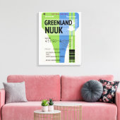 Grönland-Nuuk Leinwanddruck (Insitu (Wohnzimmer))