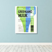 Grönland-Nuuk Leinwanddruck (Insitu (Holzboden))