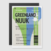 Grönland-Nuuk Magnetkarte (Vorne/Hinten)