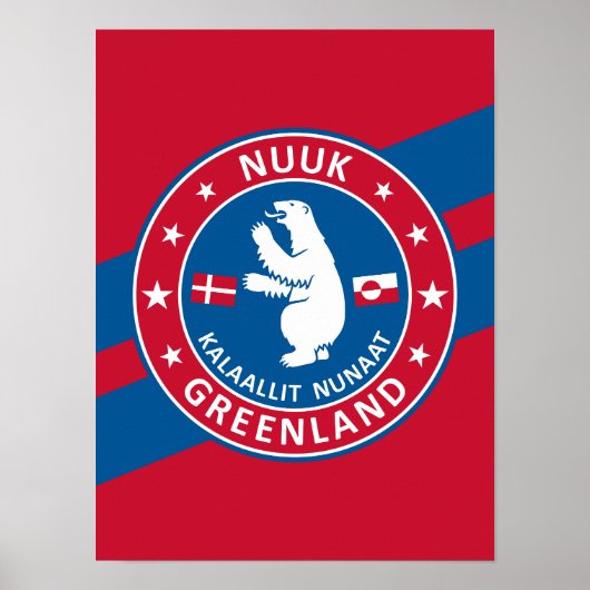 Grönland Nuuk Poster (Vorne)