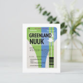 Grönland Nuuk Reisekarte (Stehend Vorderseite)