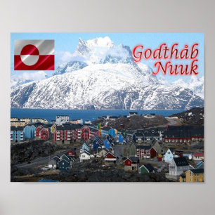 Grönland - Nuuk Stadt - Poster