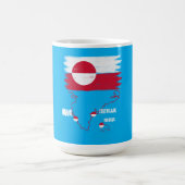 Grönland nuuk vintage Flagge  Kaffeetasse (Mittel)